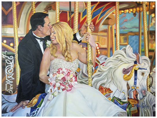 Tracy and Mike, Original oil painting by the fine artist Eric Soller