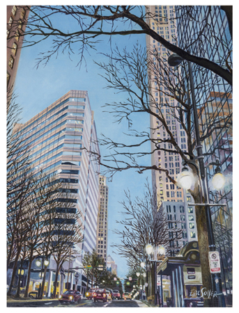  Tryon at Twilight, Original oil painting by Eric Soller