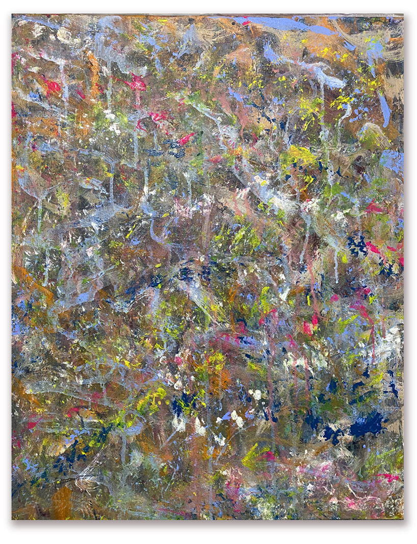 Under The Microscope, Original acrylic abstract painting by artist Eric Soller