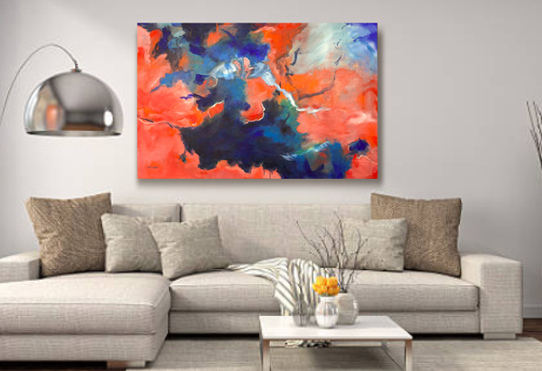 View from Above - Original acrylic painting by Eric Soller