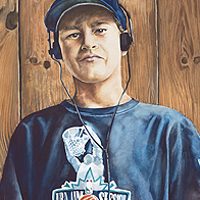 Kyle - Original gouache painting by Eric Soller