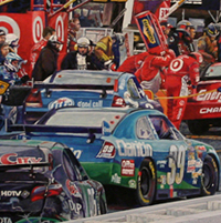 Martinville Pits - Original gouache painting by Eric Soller